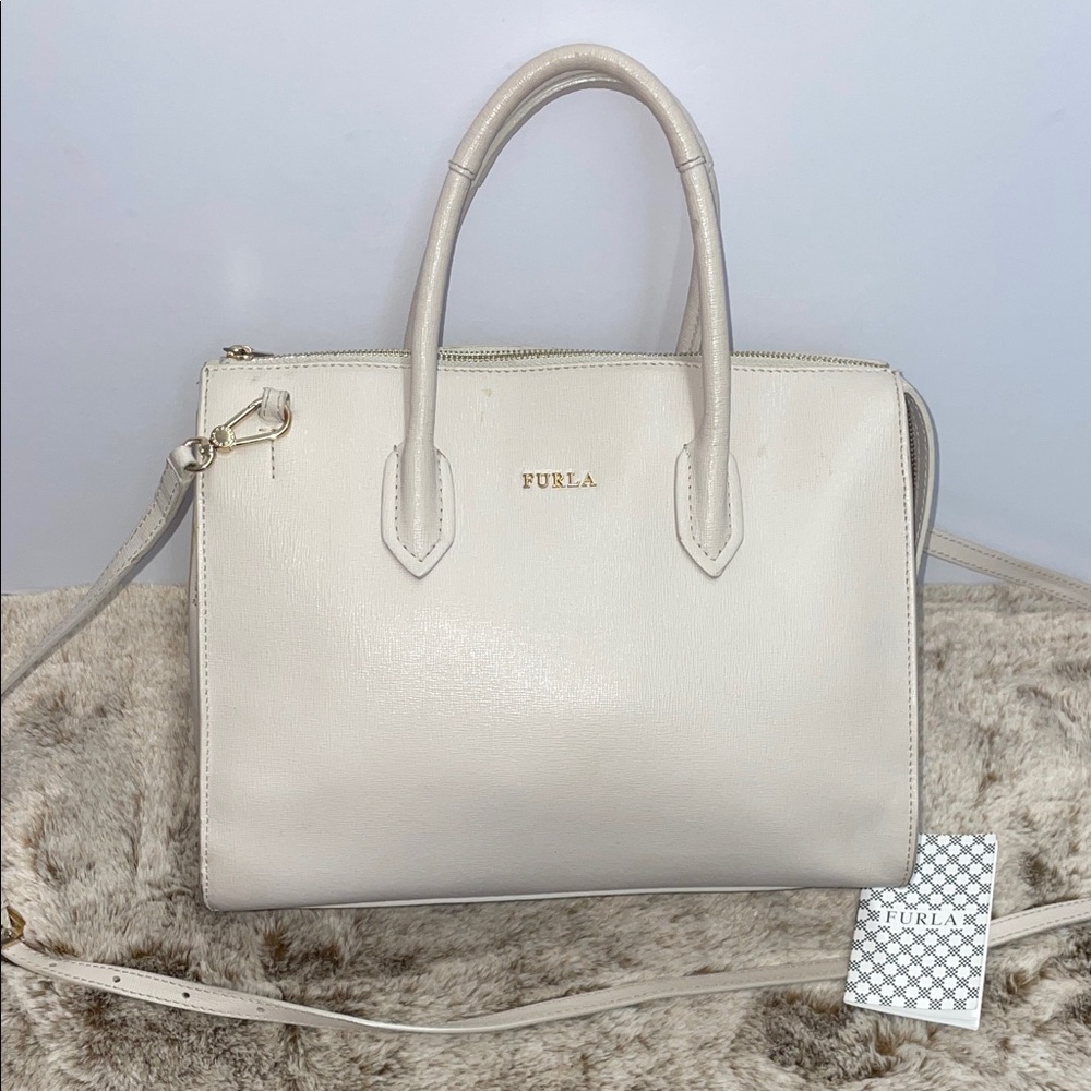 Furla ‘Pin’ Leather Satchel